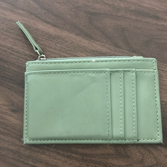Mint green card holder wallet - Picture 1 of 3